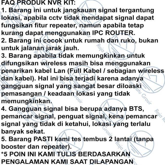 Scurycam- Paket Cctv Nvr Kit 4 Kamera (Kamera Cctv Full Wireless) / Ip Cam Cctv