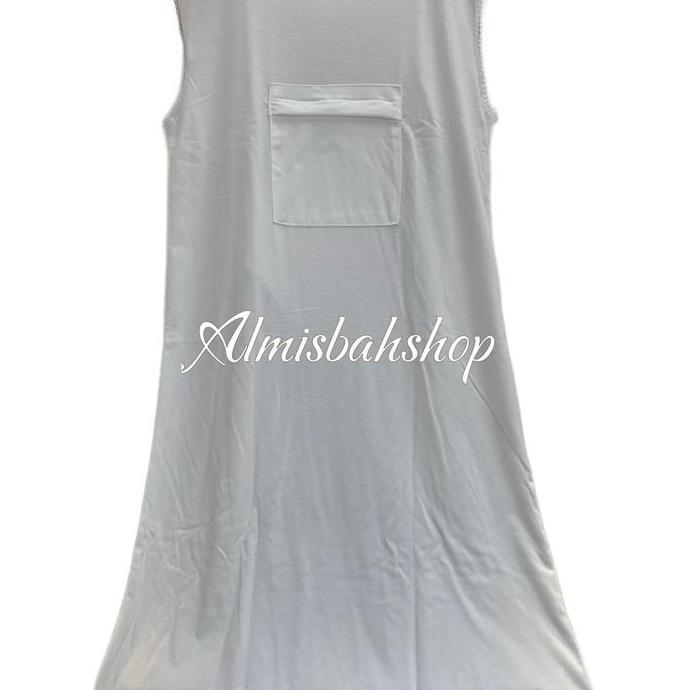 Singlet gamis kantong depan inner dalaman umrah wanita Muslim Nyaman Dress