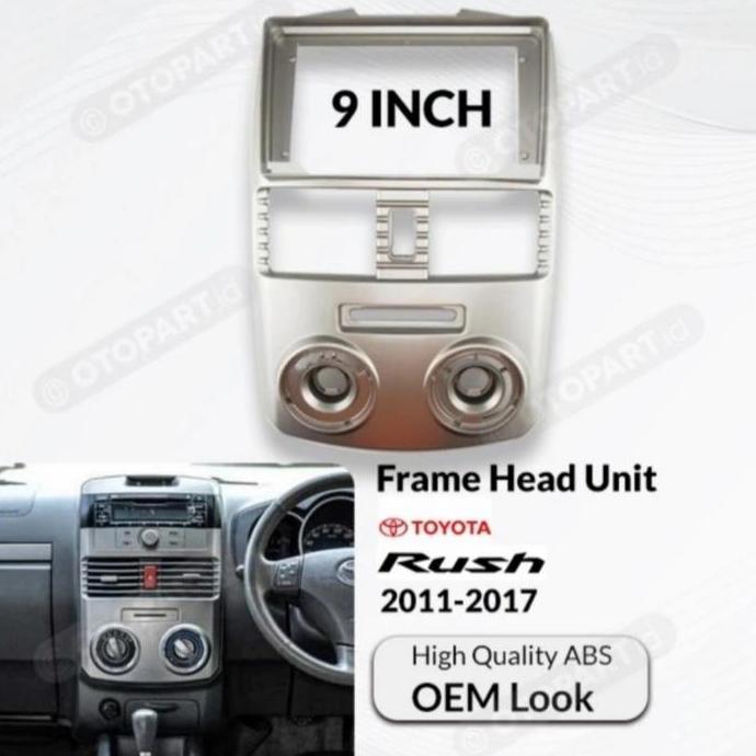 Frame Headunit Mobil Toyota Rush Tahun 2011-2015 Untuk Layar 9Inch Forsale