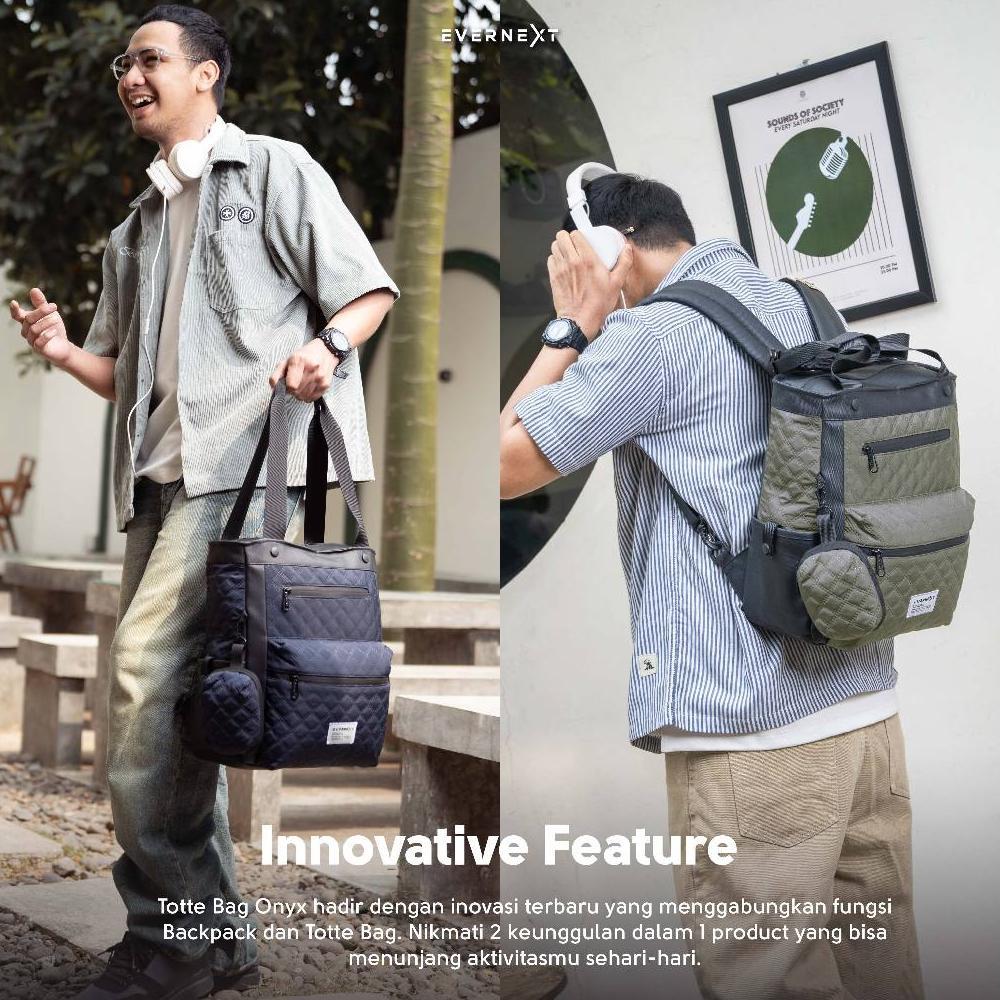 BestPromo Evernext - Totte Bag Laptop Pria Wanita Tote Bag Kuliah Tas Jinjing Tas Ransel Laptop Tote