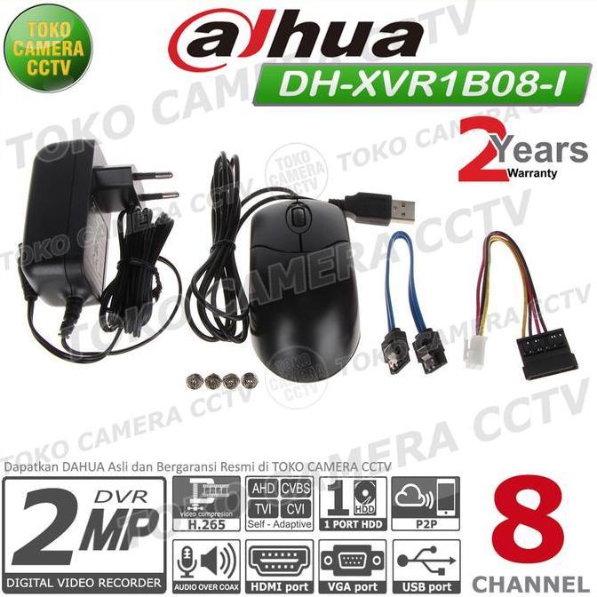 Scurycam- Dvr Recorder Cctv Dahua 8 Channel Cctv Dahua 8Ch 2Mp