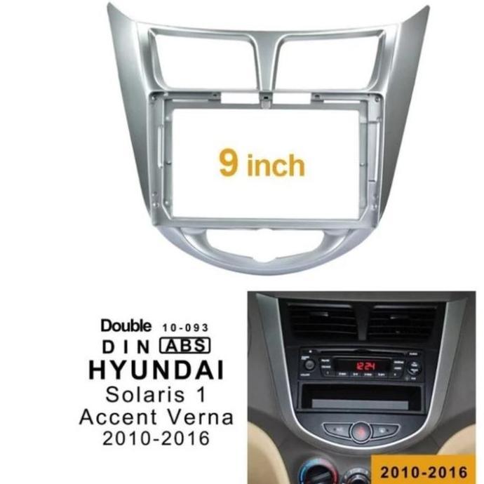 Frame Panel Hyundai Verna I25 Accent 9 Inchi 2010 Up Auto Ac Silver Harga Khusus