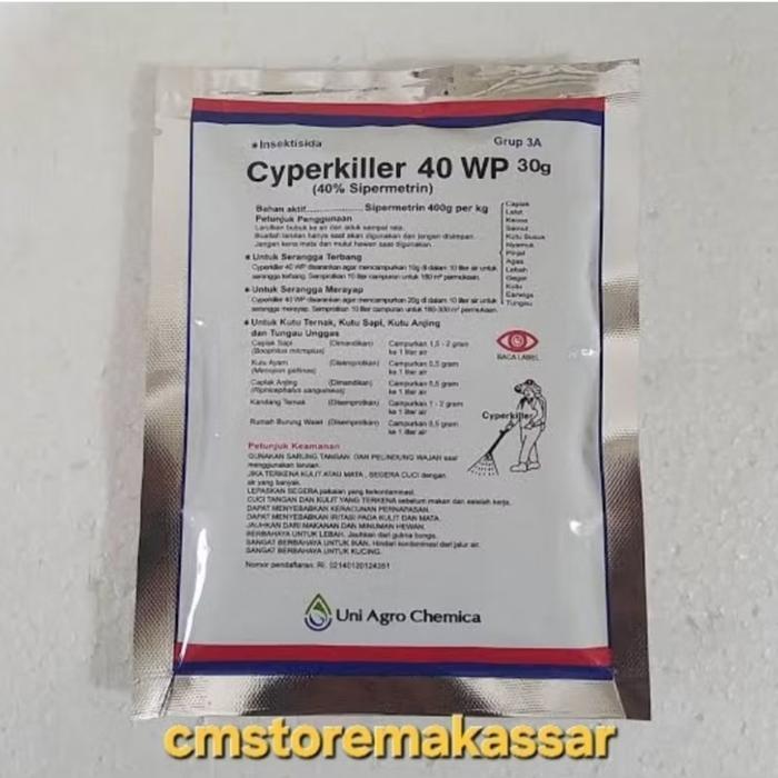 Cyperkiller 25 WP ORIGINAL 30g Pembasmi Serangga dan Hama Rumah Walet