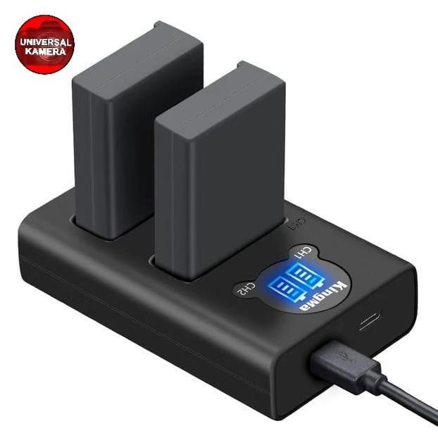 KINGMA EN-EL9 /EN-EL9A Battery for Nikon D40, D40X, D60, D3000, D5000 etc With LCD Dual Slot CHARGER