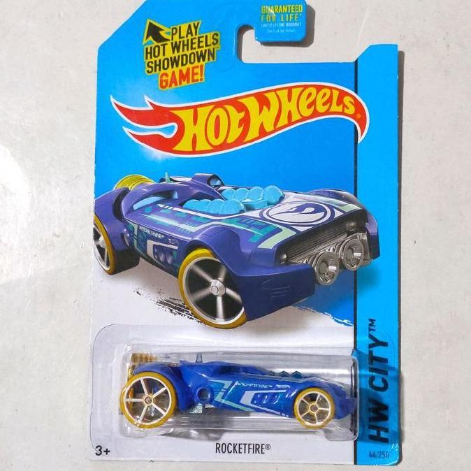 Hotwheels Hot Wheels RocketFire Rocket Fire biru 2014 Treasure Hunts Reguler TH base besi