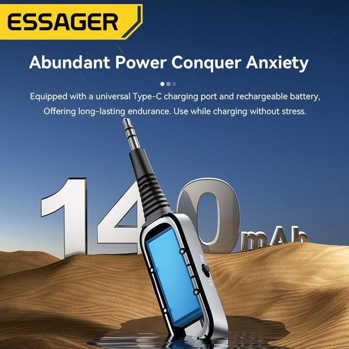 Diterium- Essager Bluetooth 5.1 Adapter Receive (Rx)/Transmit (Tx) Signals Two In One Bluetooth Rece