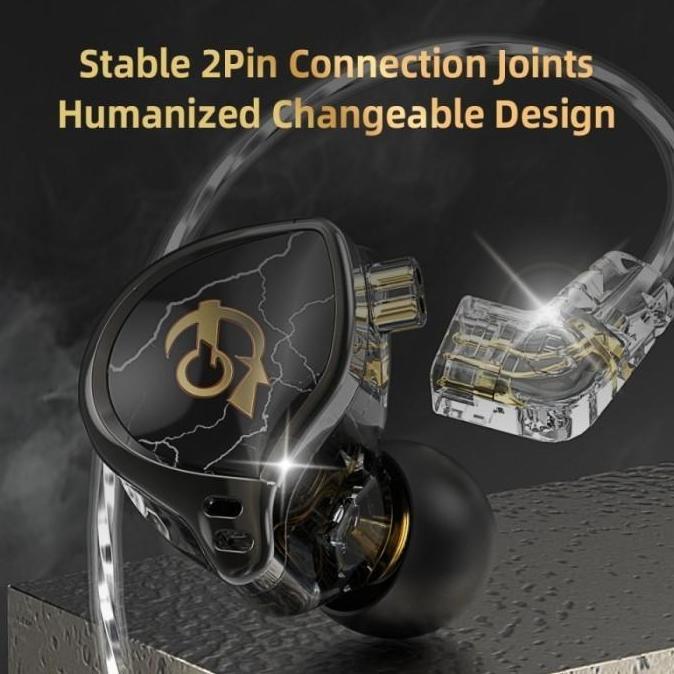 Diterium- Qkz X Hbb Titanium-Coated Diaphragm Driver Hifi In Ear Earphone