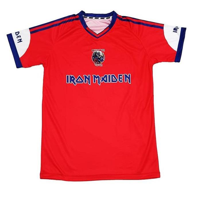 JERSEY JERSEY BAND JERSEY CASUAL RUNNING JERSEY IRON MAIDEN RED