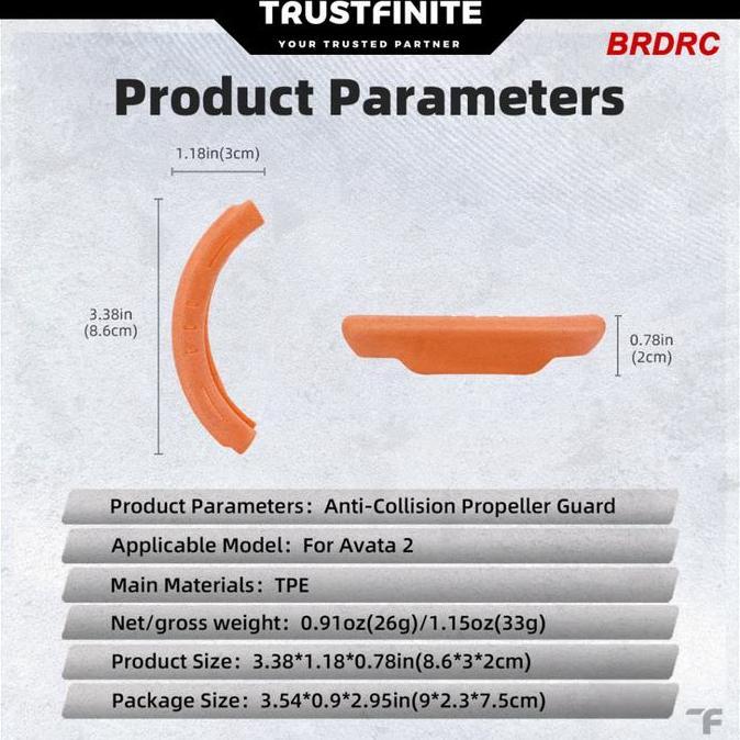 BRDRC Protective Ring DJI Avata 2 / Bumper Guard DJI Avata 2 / Propeller Guard DJI Avata 2