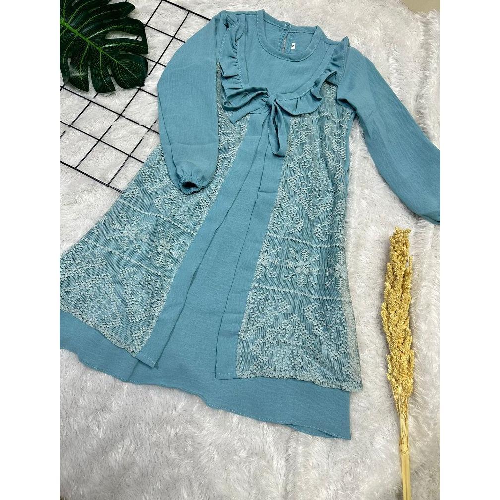 PAKET HEMAT Salsa Dress Gamis Anak Perempuan Gamis Anak Tanggung 2-10 th Gamis Brukat Gamis Pesta Ga
