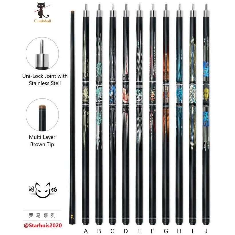 Stik Billiard CueMall Carbon Black Technology Pool Cue - Stick Billiard Carbon