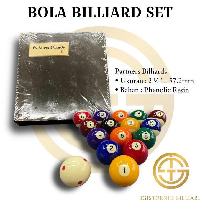 Bola Set Billiard 9ft - Partners Billiard