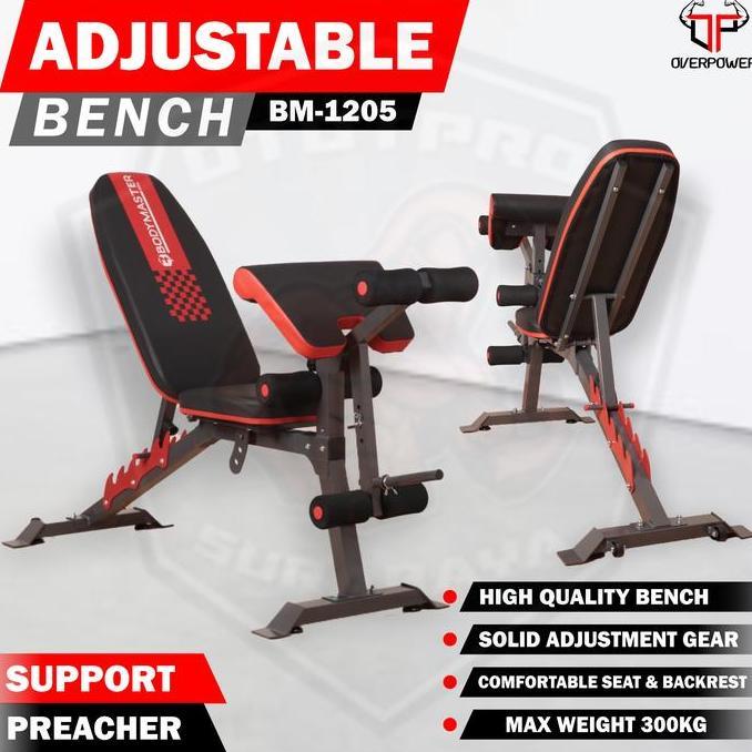 Adjustable Bench Bodymaster BM-1205HE |Kursi Sit up | Alat Finess