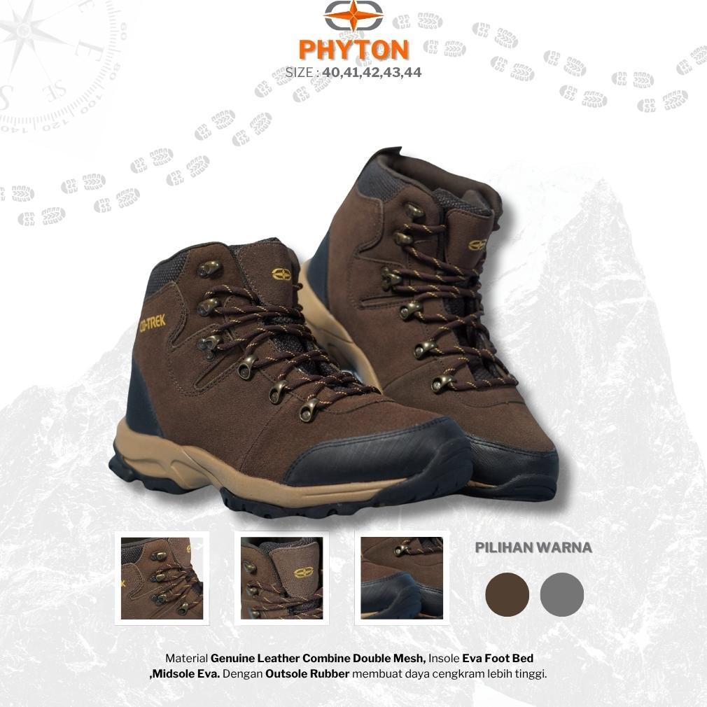 hot product sepatu gunung phyton cotrek adventure kulit sintetis