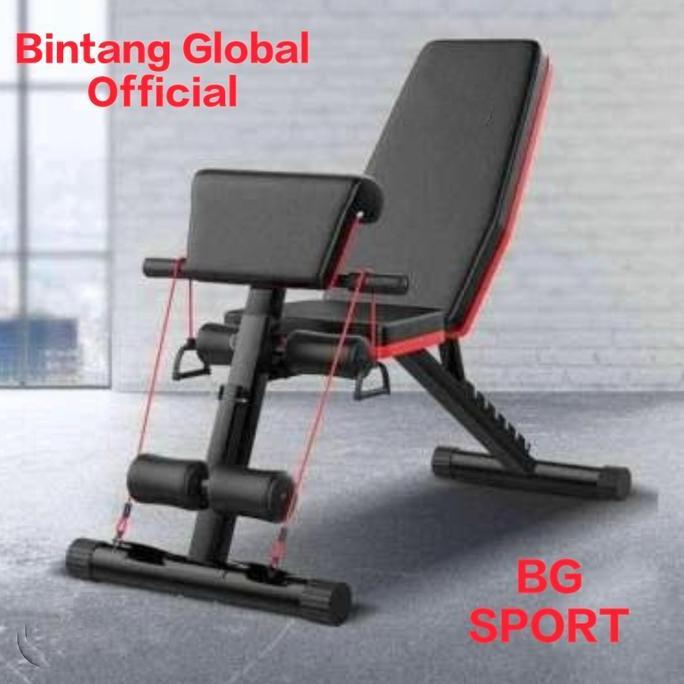 Adjustable Banch Kursi fitnes Dumbbel Board Sit Up Alat Gym Fitnes