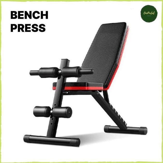 Kursi Bench Press Alat Fitness Gym Abdominal Latihan Perut Foldable Bench