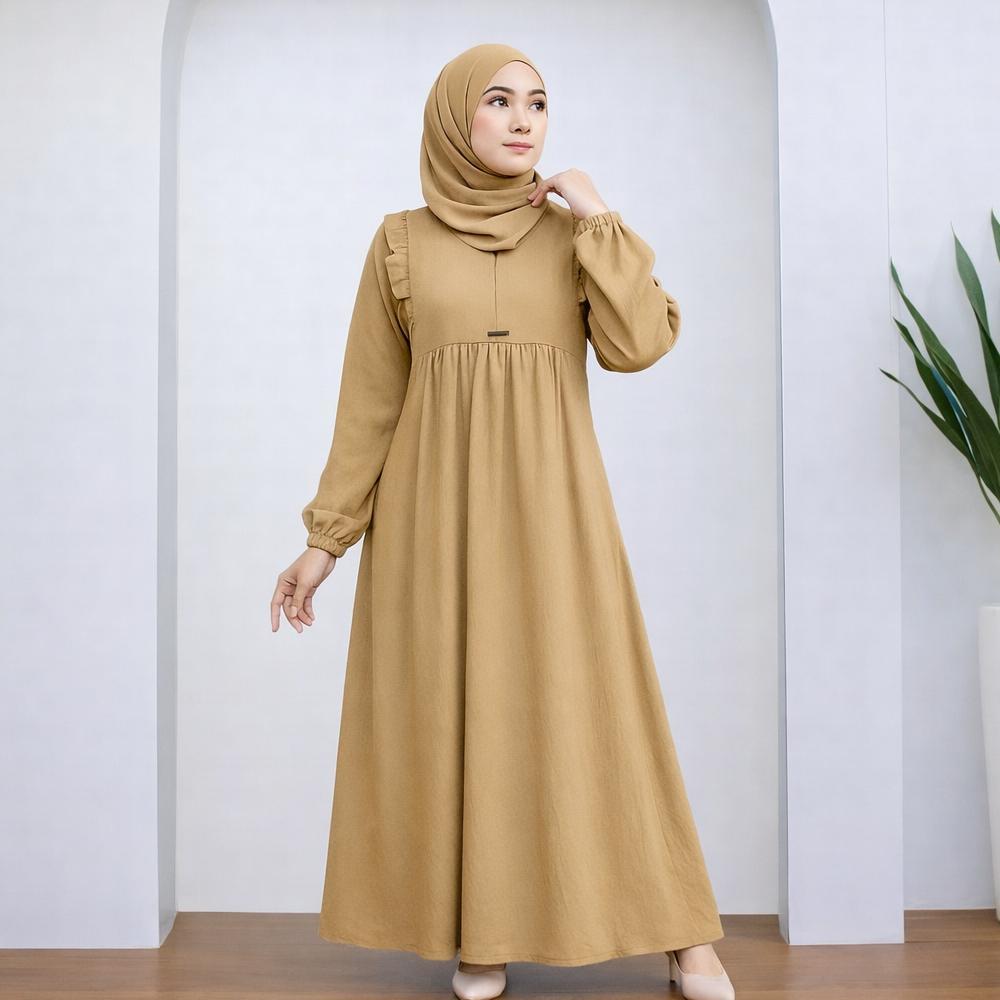 sale Gamis Ruffle Modis Elegan Terbaru