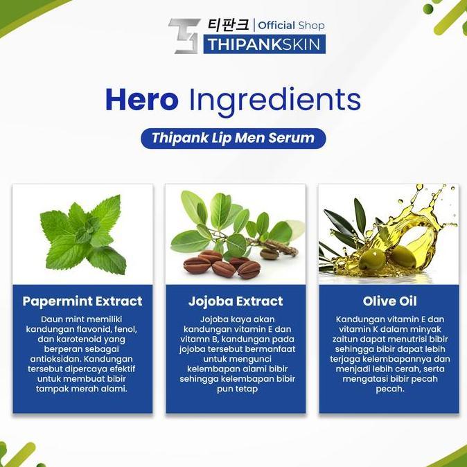 Bytxi- (1 Pcs) Thipank Lip Serum Pria With Extrack Peppermint Lip Serum Cowok Terbaik Lip Serum Bibi