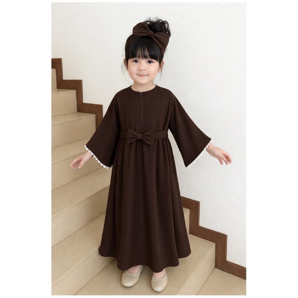 TERMURAH GAMIS ABAYA KHALISA ANAK PEREMPUAN USIA 2-8 TAHUN