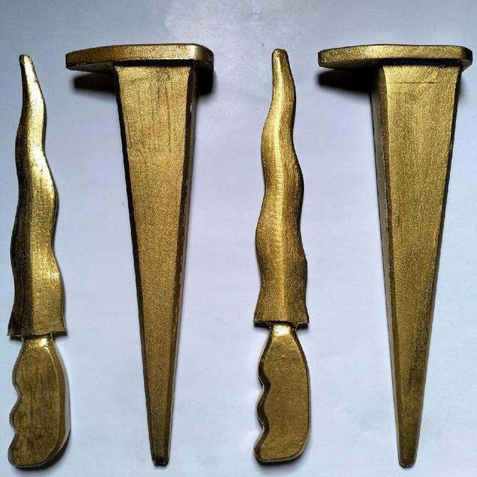 Keris Kayu Miniatur Alat Peraga Latihan Silat Beladiri Boxing