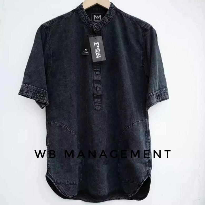 HOT Baju Koko Jeans Kurta Premium Quality Kurta Jeans Koko Lengan Pendek