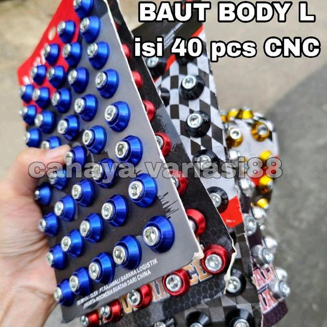Baut Body L CNC Univerasal Motor Mobil Baut L Variasi Motor Bahan CNC Original