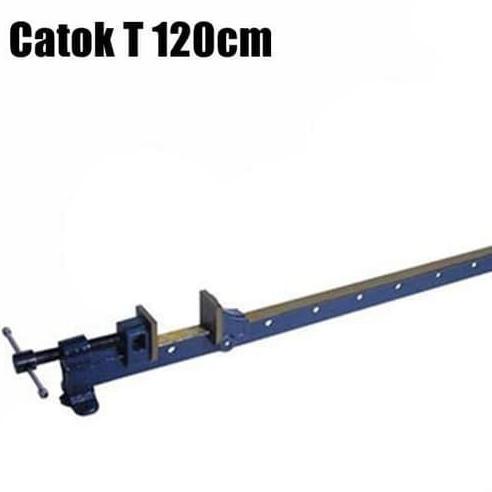 Promo Catok T 120cm Heavy Duty T Bar Sash Clamp 4 Feet Press Papan Kayu Diskon