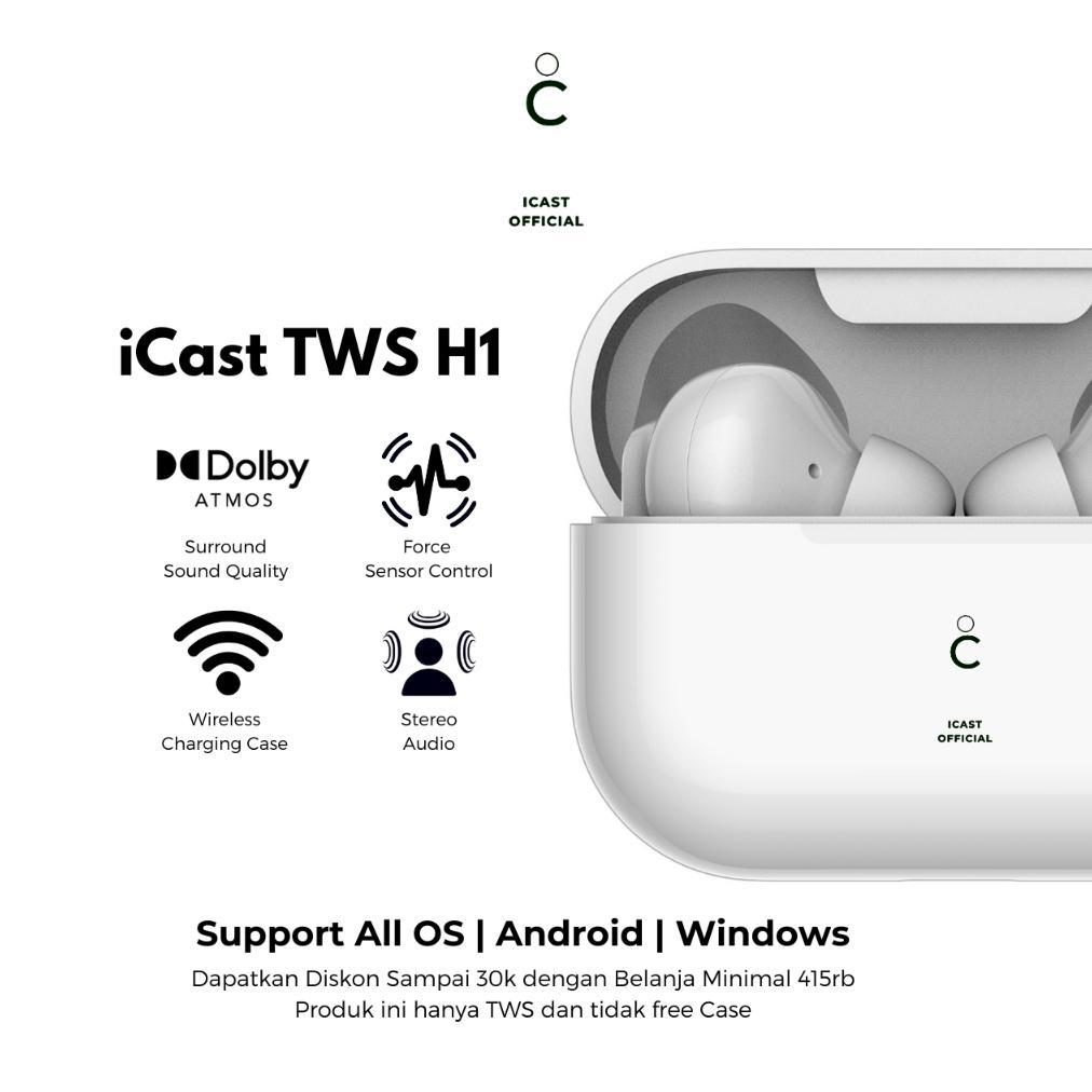NEW PORODUK ICAST TWS PRO H1 EDITION FINAL UPGRADE WIRELESS CHARGING [POP UP + SERIAL DETECTED] BY I