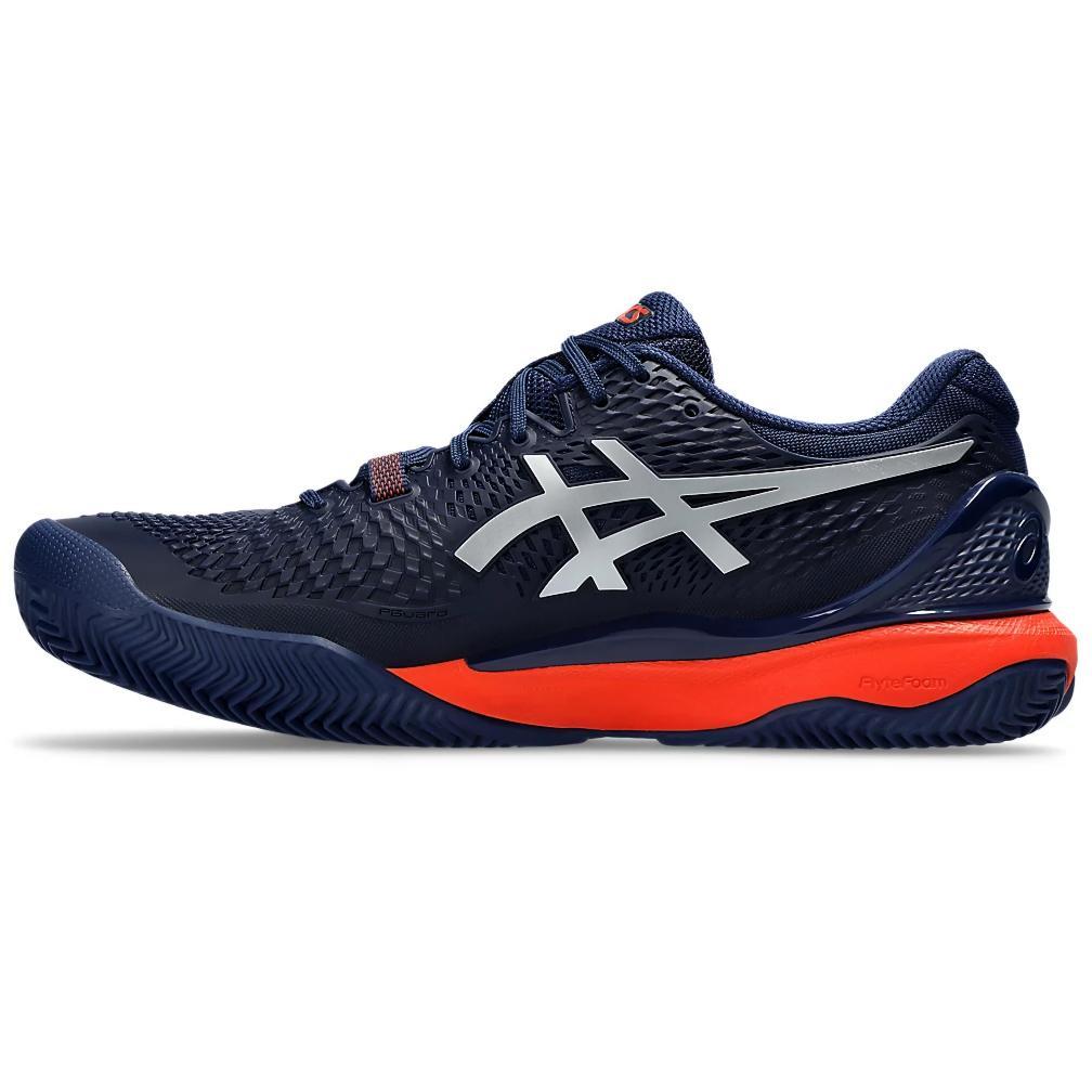 HOT SALE Sepatu Running Tennis Asics GEL RES0LUTI0N 9 Clay Blue Expanse Pure Silver Original