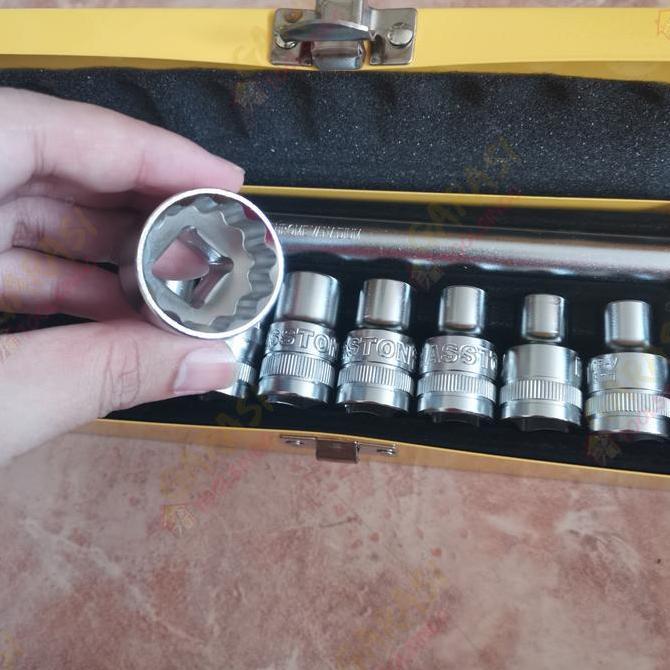 Promo kunci sok set 10 pcs HASSTON PROHEX kunci shock sock socket set Diskon