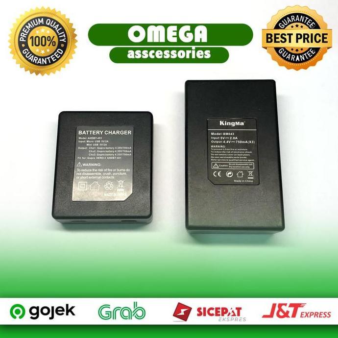 Charger Gopro Hero 5/6/7 Original Second 2Nd