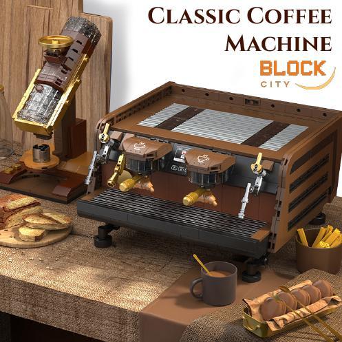 LARISS BLOCK CITY Building Block Block Coffee DeCool Coffee Machine Series/ Maianan Balok Susun seri