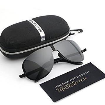 HDCRAFTER Sunglasses Kacamata Hitam Pria HD Polarized Pantai Mobil