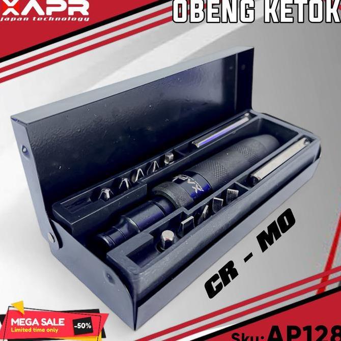 Promo OBENG KETOK 1/4INCH APR JAPAN 13PC BOX BAJA PEMBUKA BAUT AP128 obeng ketok baja original kunci
