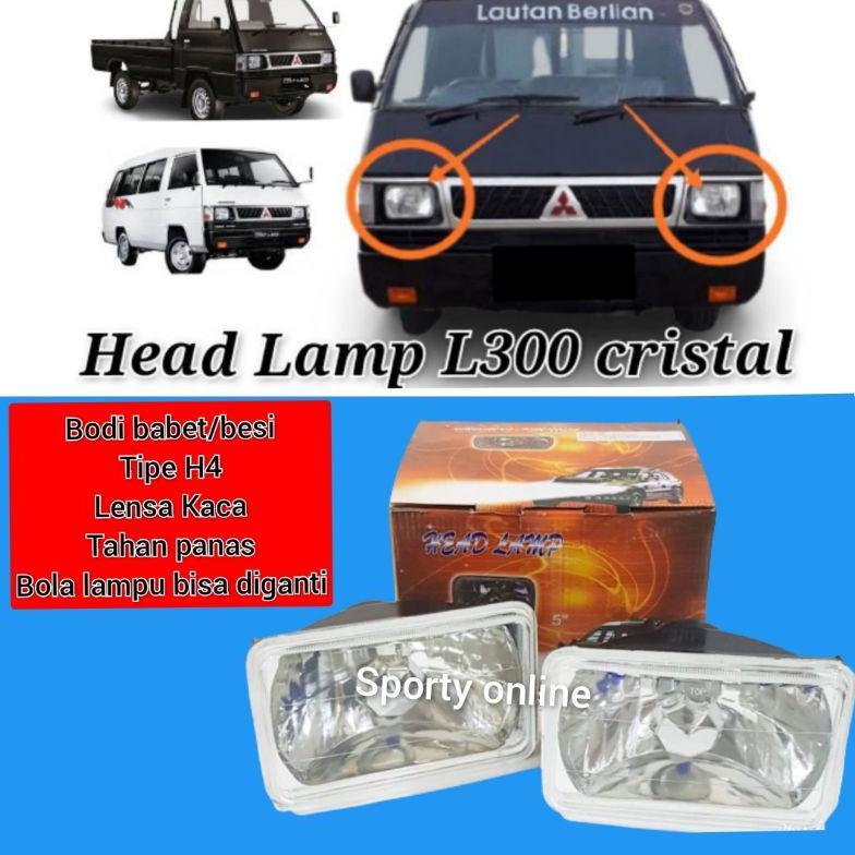 Head lamp lampu besar L300 cristal