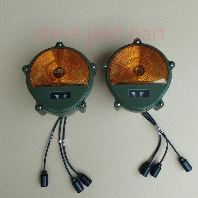 Lampu belakang/Stop lamp Tengkorak military jeep willys Kuning