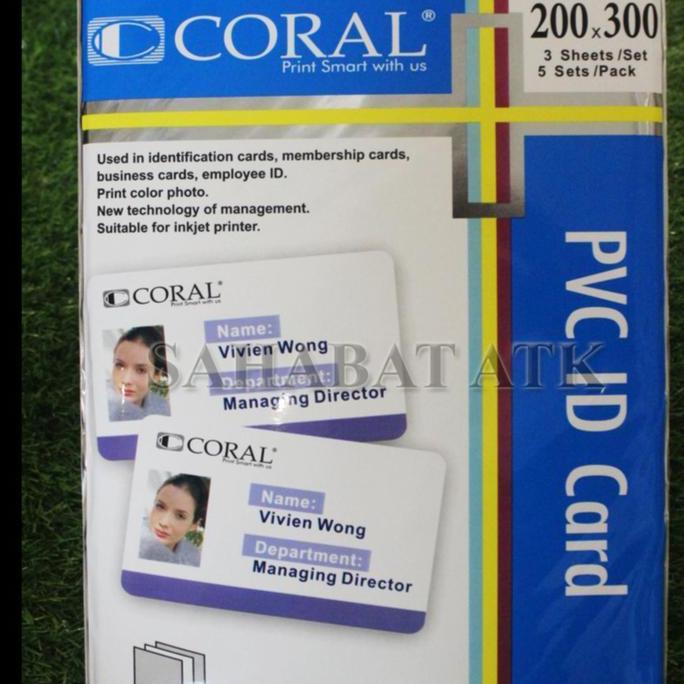 Documby- Coral Pvc Id Card,Kertas Id Card