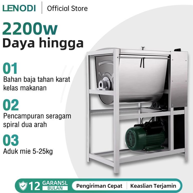 [CAQUEEN] LENODI 5, 10, 15, 25KG Pengaduk Adonan Multifungsi Kapasitas Besar Pengaduk Komersial Peng