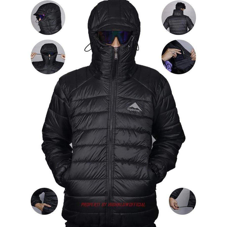HIGH AND LOW  - Jaket Pendaki Gunung Jaket Gorpcore Jaket Gelembung Jacket Musim Dingin Jaket Pria G