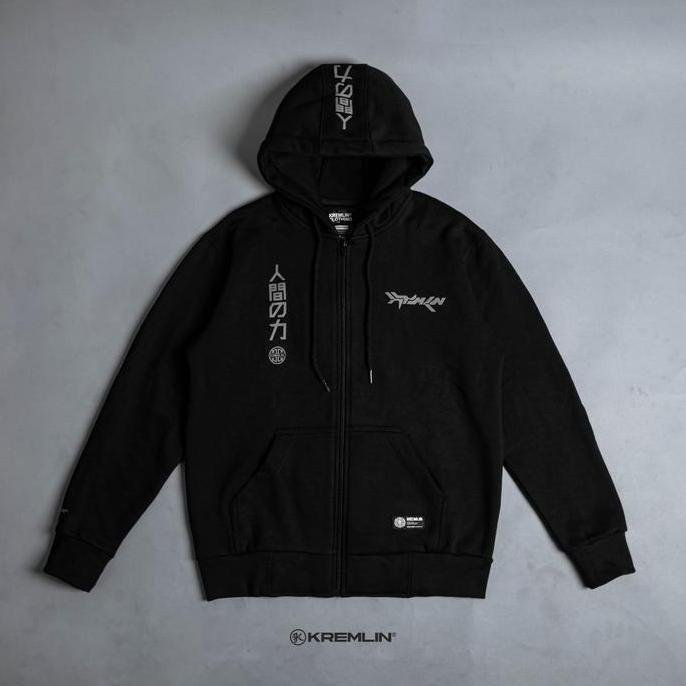 KREMLIN Zipper Hoodie Sleting  - GUNSCREAM