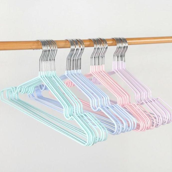 Gantungan Baju Lipat Multifungsi 360/Hanger Besi Lapis Plastik/Gantungan Jemuran dengan Jepitan