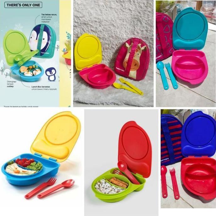 Ry4 Tupperware kiddos lunch set bekal anak Tk
