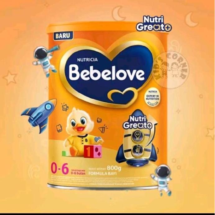 Milxia- Bebelove 0-6, 6-12, Bebelac 1+, 3+ Vanila, Madu Susu Bubuk 800 Gr Nutrisi Tepat Fos:Gos 1:9 