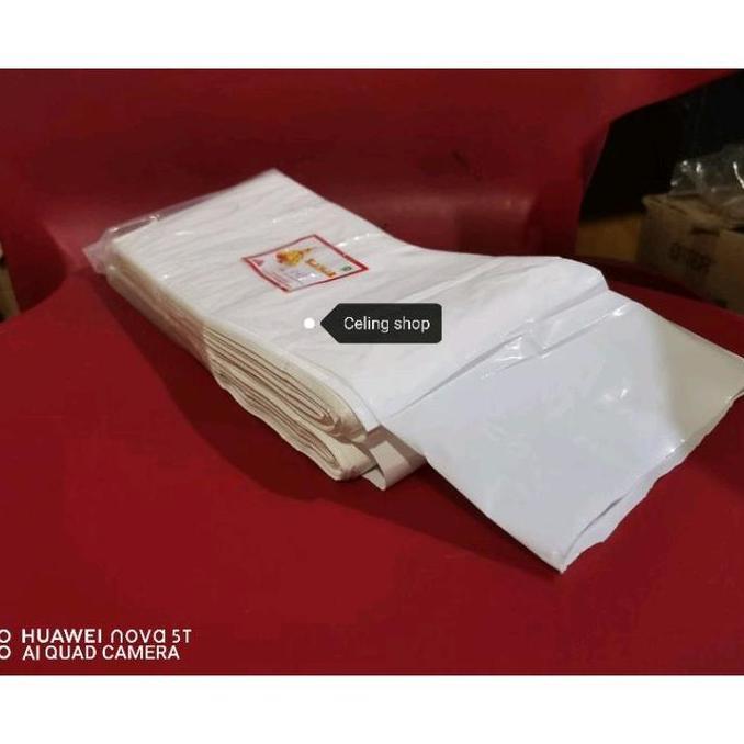 Sayuroi- Plastik Pe Rol Tempe Roll Putih Susu Melar Tanpa Putus 10Cm 11Cm 12Cm 13Cm 1Kg