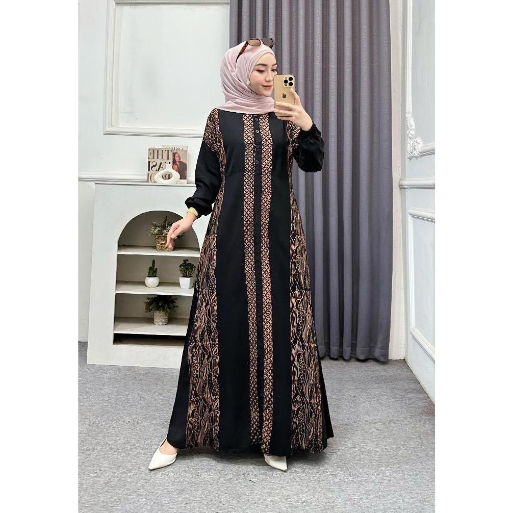 TERMURAH Terbaru Gamis twill rayon ori Dress Muslim twil gamis rayon premium candi mekar Batik Ayani