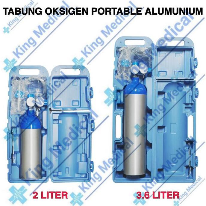 Tabung Oksigen Alumunium Portable Travelling 2 L (Liter)