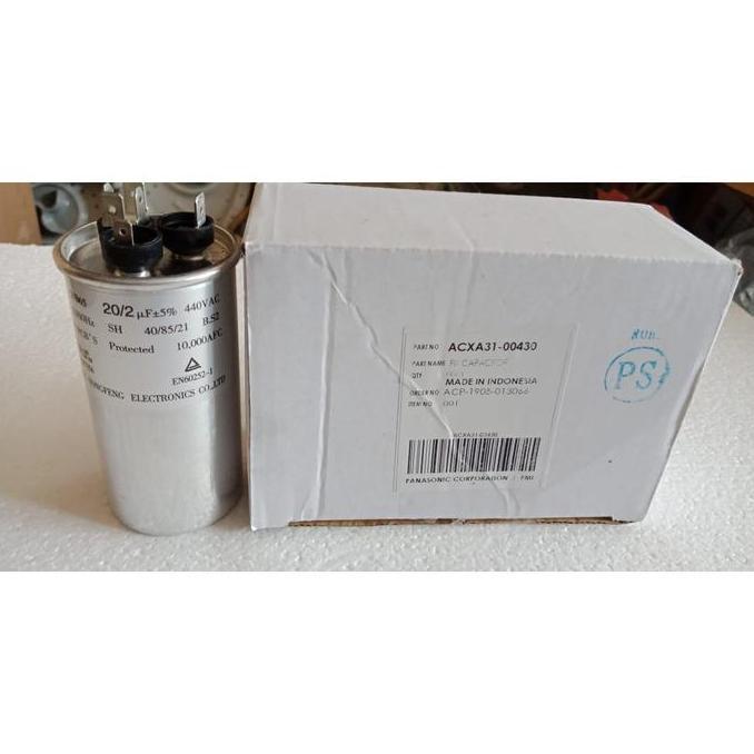 Kapasitor /Capasitor Ac Outdoor Panasonic 20/2 Uf 440 Ac 20+2 Uf BARU