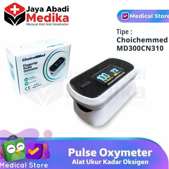 oksimeter pengukur oksigen choicemmed md300cn310 alat saturasi oksigen