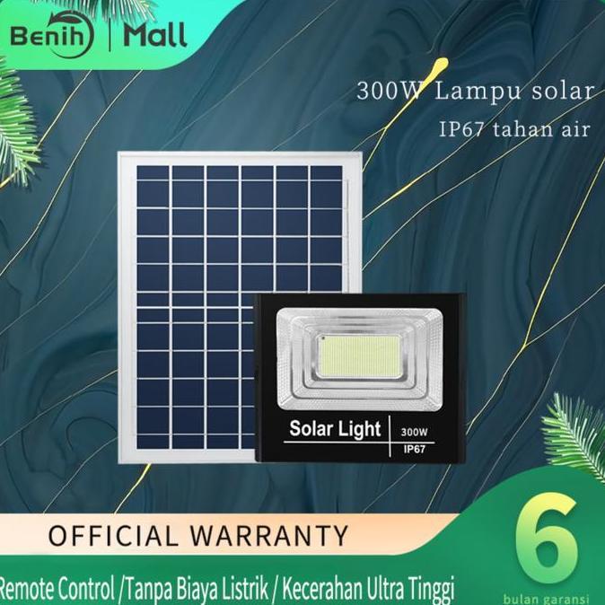LAMPU LED SOROT SOLAR CELL LED TENAGA SURYA - 300W LAMPU SOLAR
