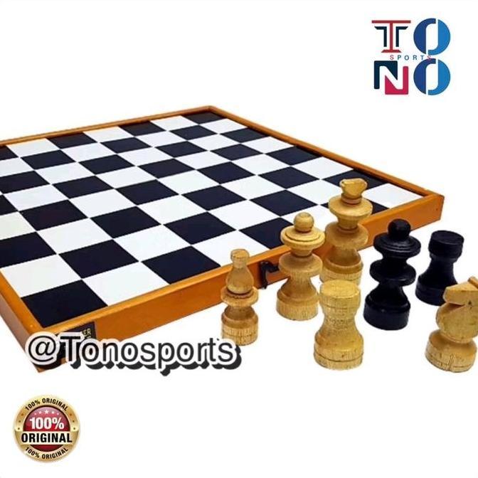 Promo ASLI ORIGINAL CATUR KAYU JUMBO PAPAN CATUR KAYU 50 x 50 CMASLI ORIGINAL CATUR KAYU JUMBO PAPAN